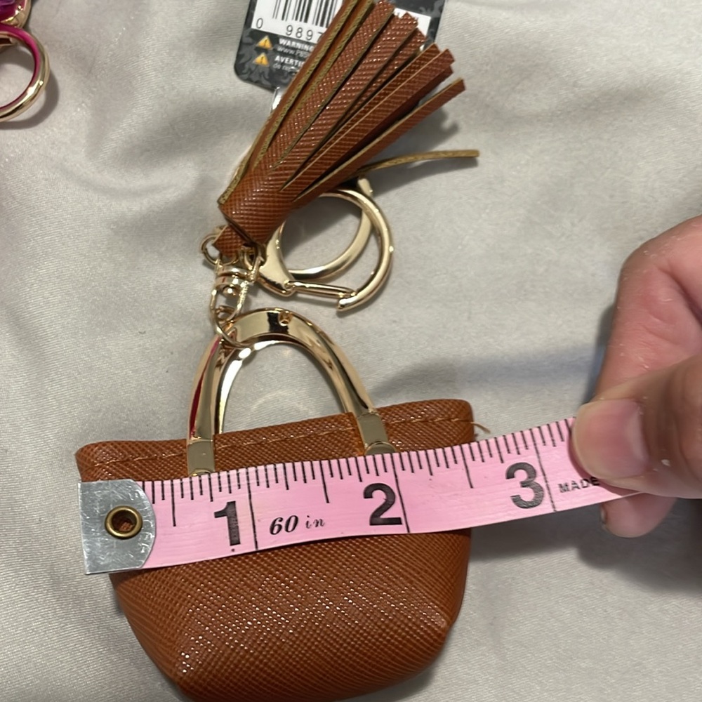 Women's Mini bag Charms and Keychain Set, NWT & NWOT Embossed & Detailed - Picture 15 of 15
